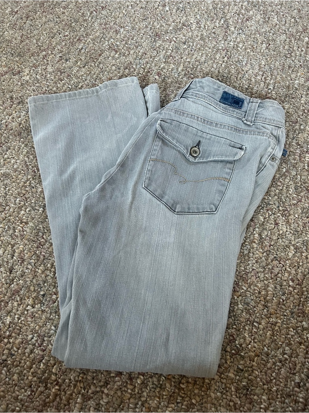Bandolino Blu Gray Mid-Rise Bootcut Jeans